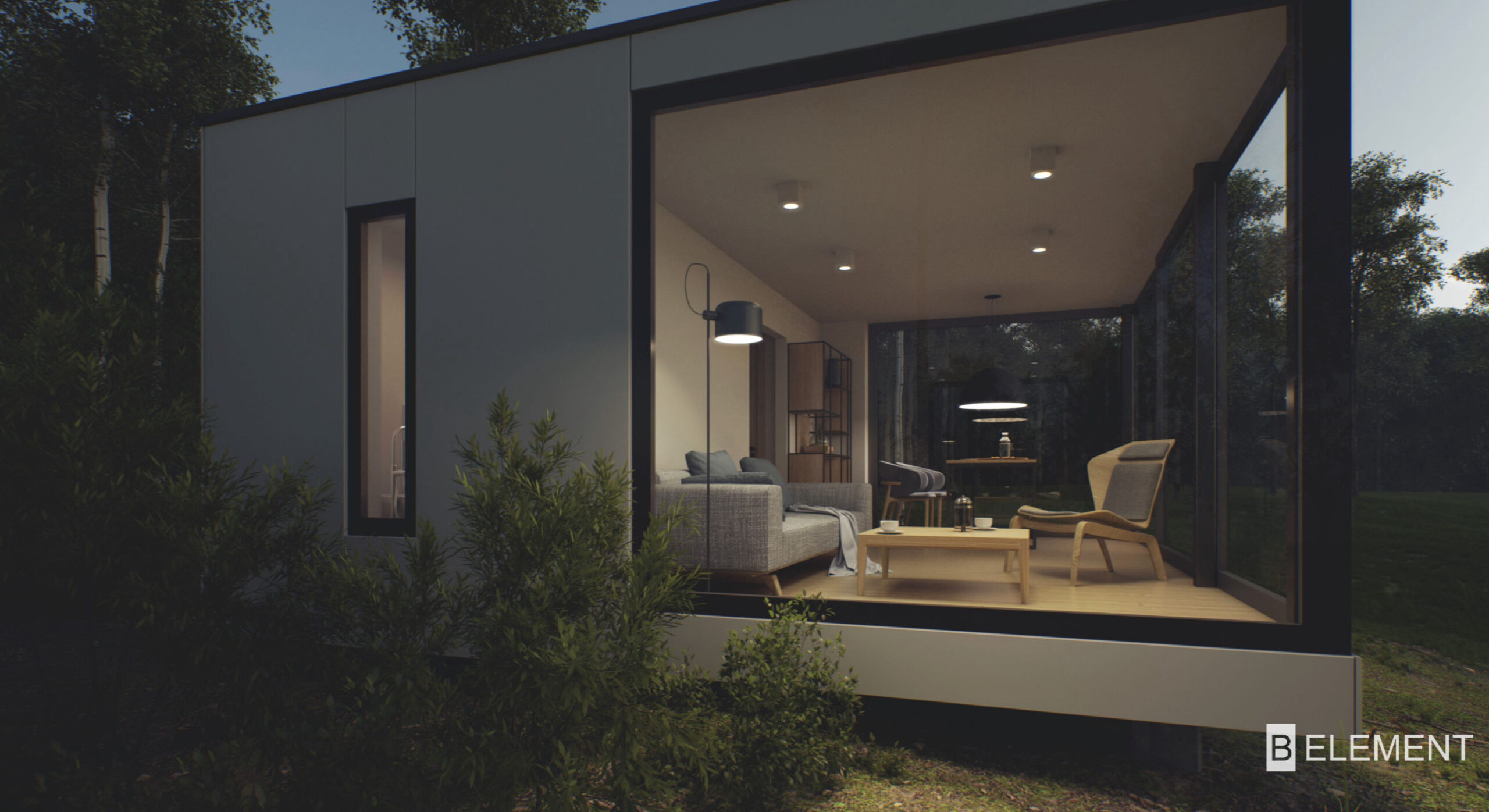 Ti House — projekt altany ogrodowej 35 m²