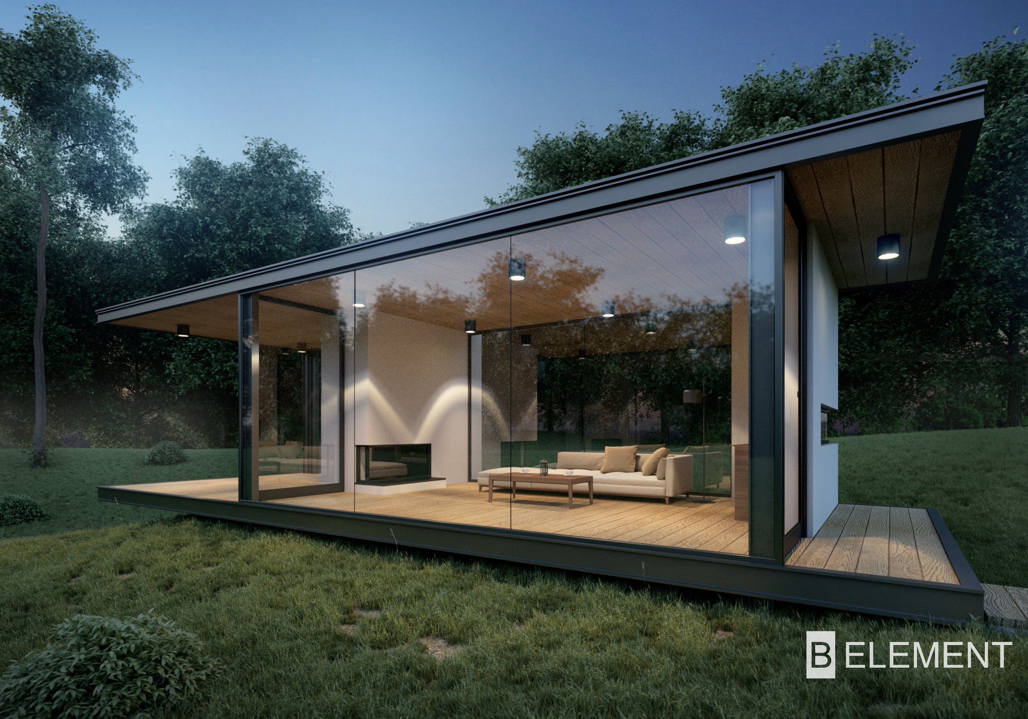 Coffee House — projekt modernistycznej altany ogrodowej